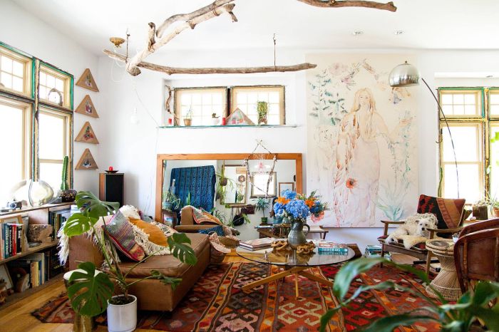 Boho chic wohnzimmer tisch