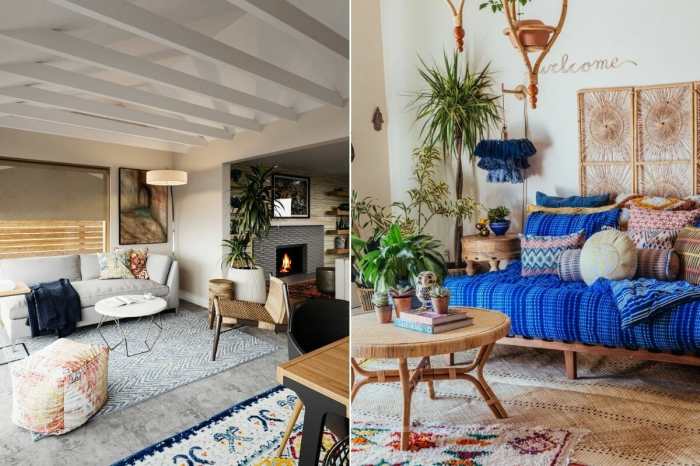 Boho wohnzimmer tisch