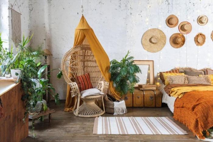 Boho barockstil wohnzimmer